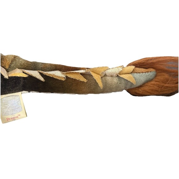 Vintage 2000 TY Beanie Babies Zodiac Dragon Plush Stuffed Animal 12" Gold Scales - Picture 4 of 6